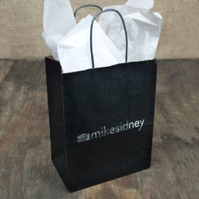 8 x 4 x 10" Black Shopper 8 x 4 x 10" Black Shopper